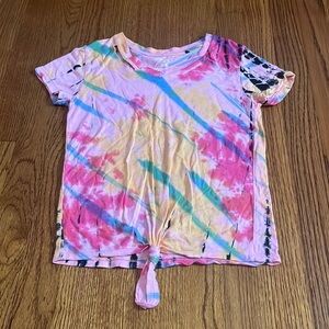 Flowers by Zoe Girl’s Distressed Tie Dye Tee Size S